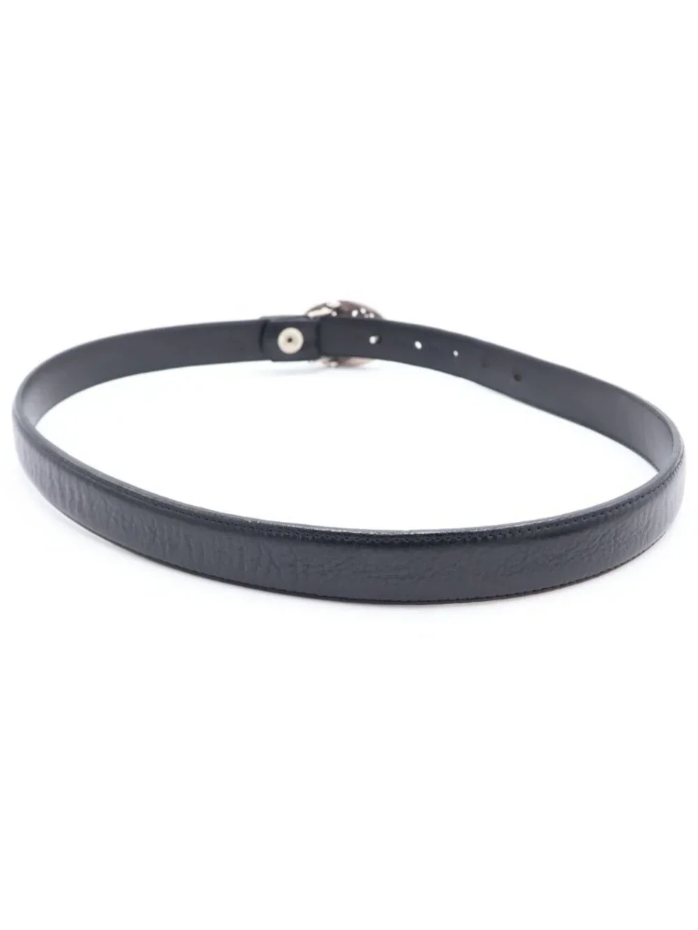 Chrome Hearts Buckl Oval 1.0 Classic Cross Silver Buckle Belt